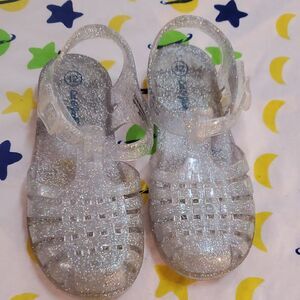 Cat & Jack Silver Glitter Kids Sandals Size 12 🌏5/$10🌏